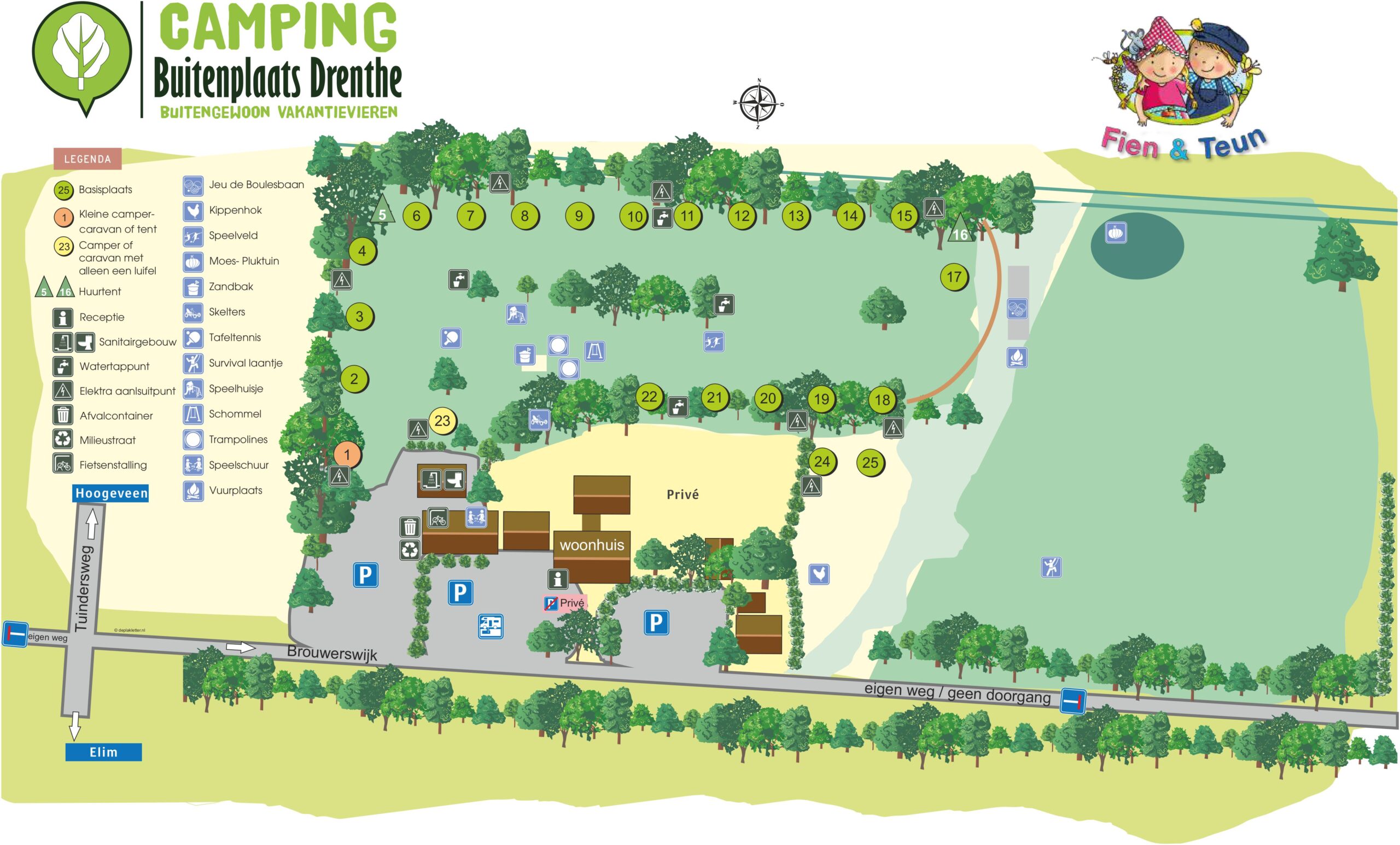 Plattegrond Camping